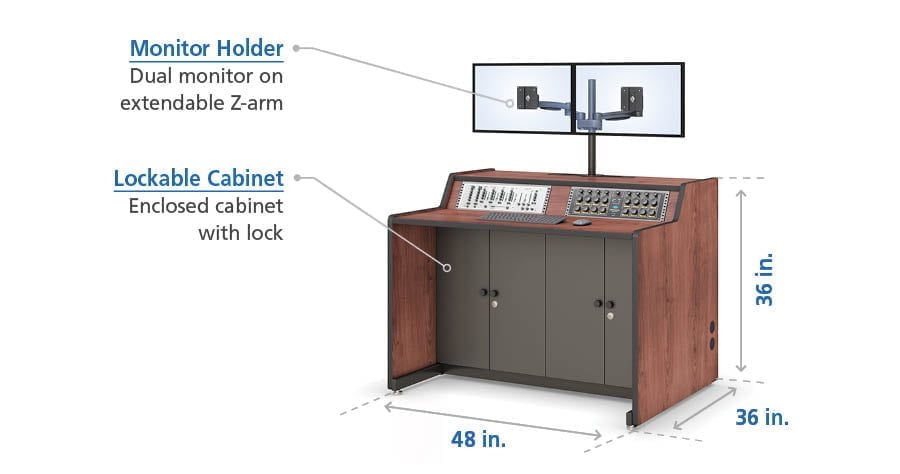 B-Line Command and Surveillance Dispatch Control Room Consoles pecs