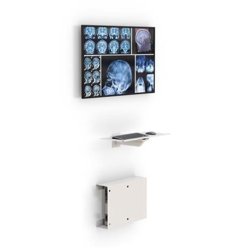 772375 computer station wall mounting