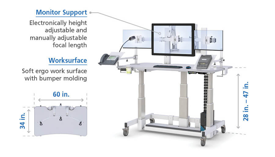 Adjustable Uplift Sit to Stand Desk Specs