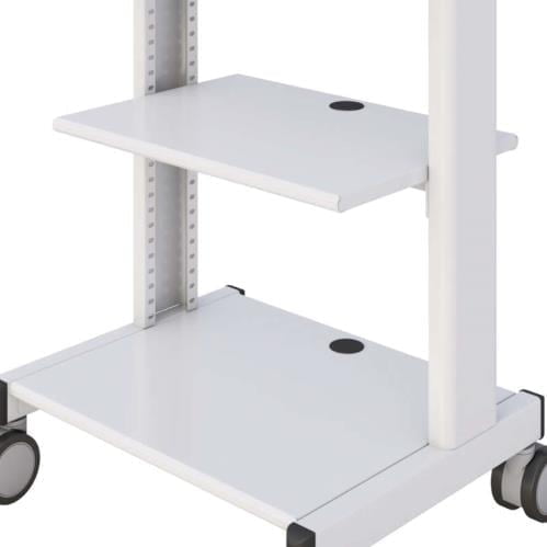772400 adjustable ergonomic medical computer cart