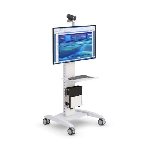 772435 adjustable telemedicine video conferencing cart