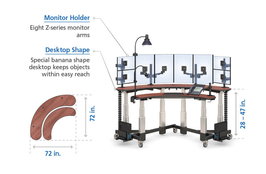 adjustable height computer standing desk control specs