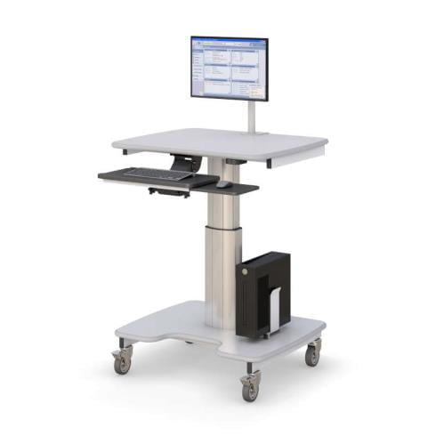 772443 health medical computer stand on wheels