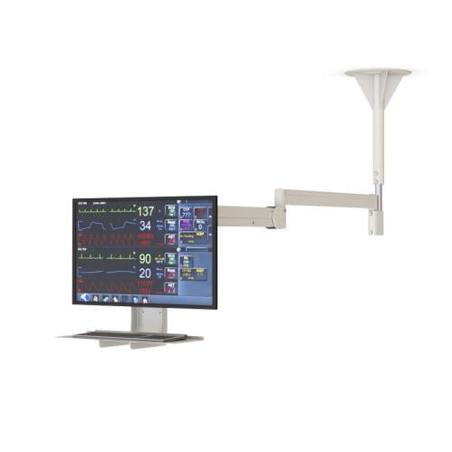 772455 lcd monitor screen ceiling mount with keyboard tray