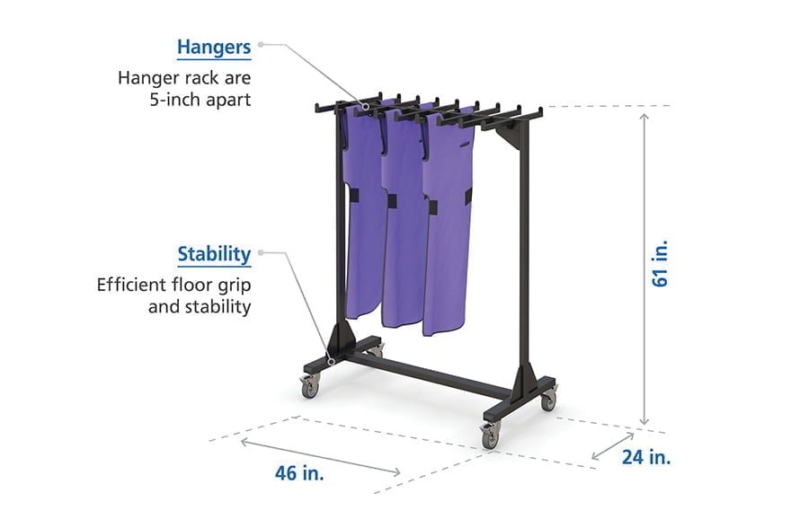 X-ray Lead Apron Hanger specifications
