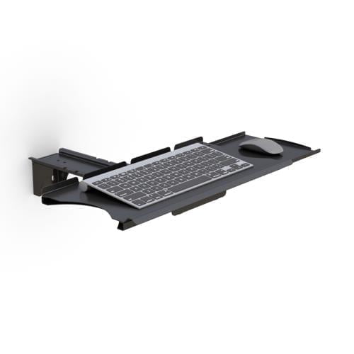 772465 wall mount keyboard tray with sliding mouse front