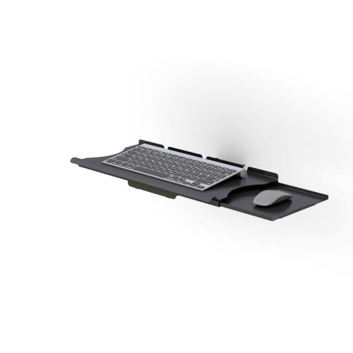 772465 wall mount keyboard tray with sliding mouse holder rear