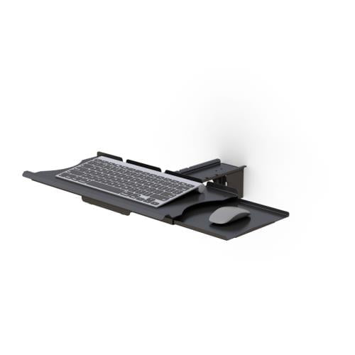 772465 wall mount keyboard tray with sliding mouse holder