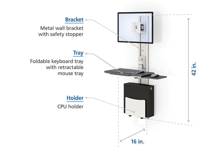 Wall Mounted Computer Station specifications