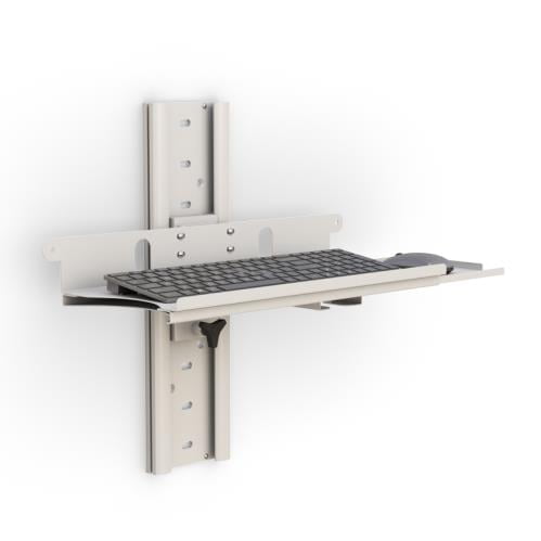 772491 ergonomic wall mounted keyboard holder with sliding mouse tray