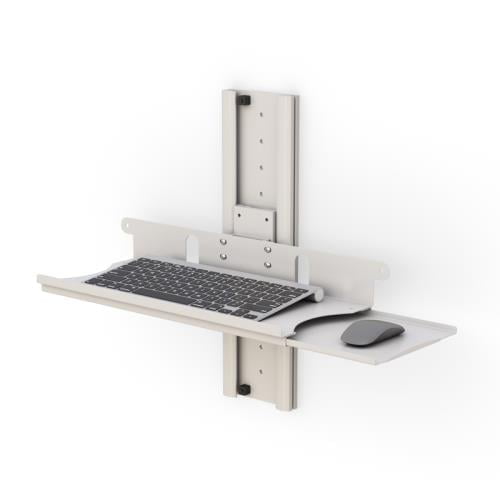 772491 ergonomic wall track mount keyboard tray