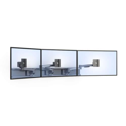 772494 wall mounted z series monitor arm for three flat screens