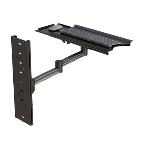 772495 wall mounted keyboard tray and mouse with articulating arm
