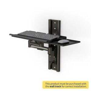 772495 wall mounted keyboard tray with extendable arm