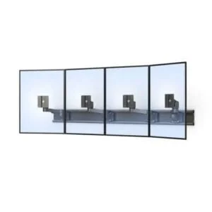 772500 wall mounted four articulating z arm monitor holder