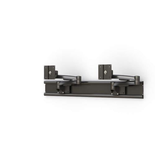772501 wall mounted dual monitor bracket with z arms