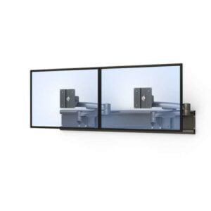772501 wall mounted dual monitor holder with articulating arms