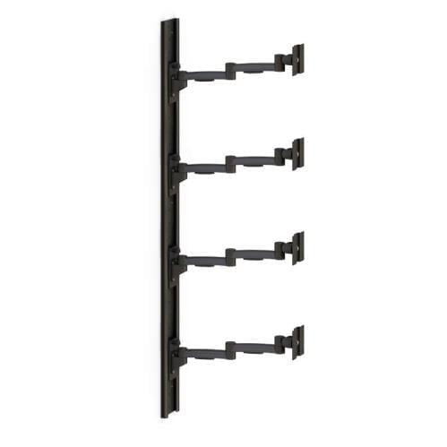 772504 vertical mounted wall 4 monitor arm stand