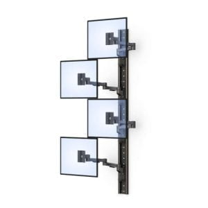772504 wall mounted 4 monitor arm stand