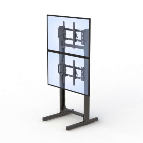 772511 double monitor floor stand monitor holder