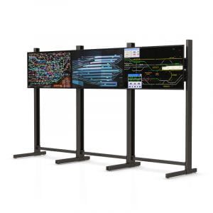 AFC Triple Flat Screen Monitor Stand: Enhance Your Viewing Experience