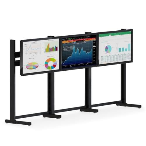 772513 triple monitor stand for flat screens