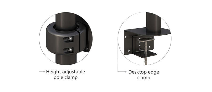 Desk Clamp Monitor Stand Additional Features