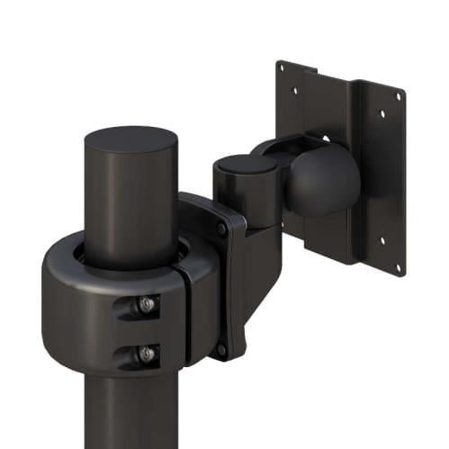 772534 pole clamped with swappable and adjustable monitor arm