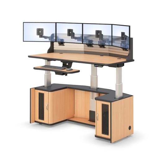 772550 multi monitor desk security workstation