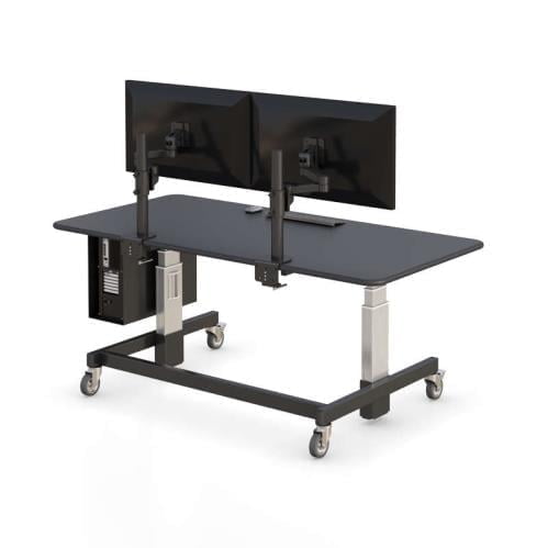 772551 ergonomic sit and stand desk workstation