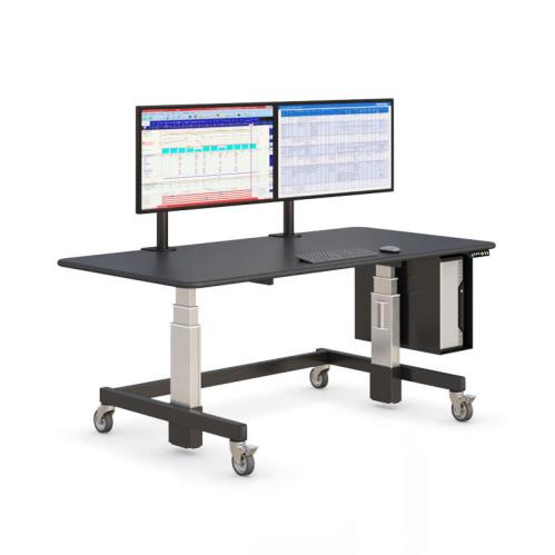772551 height adjustable ergonomic sit and stand desk