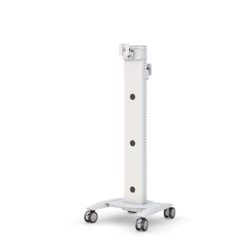 772595 height adjustable mobile computer stand