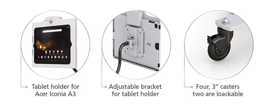 Características del soporte de quiosco ergonómico para iPad  