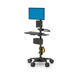 772758 Computer Pole Medical Cart with Power Strip