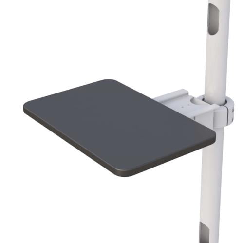 772770 floor dual mounted monitor holder medical computer stand