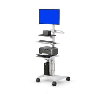 772772 Mobile Medical LCD Monitor Pole Cart
