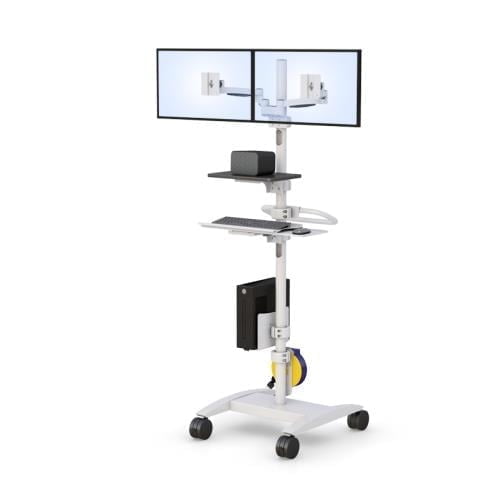 772773 ergonomic mobile hospital computer stand