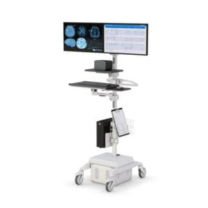 772774 mobile medical computer stand on wheels