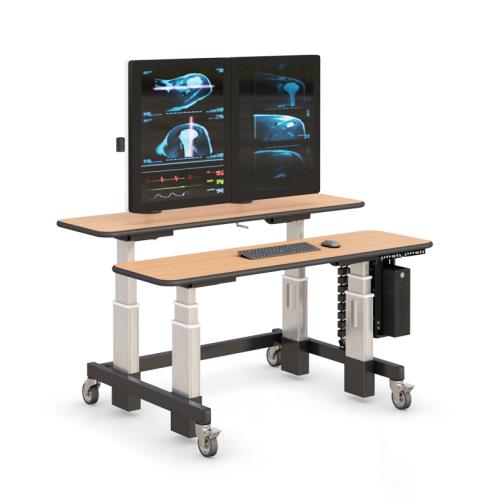 772806 dual tier radiology imaging workstation for home use
