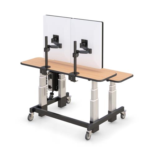 772806 dual tier radiology reading desk for home use