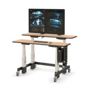 772806 dual tier radiology reading room workstation for home use