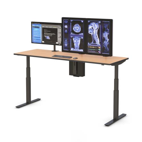 772814 radiology remote workstation with monitor mounts