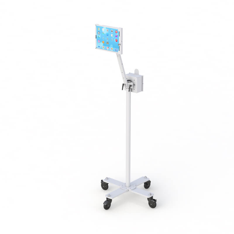 772820 mobile tablet cart with extended arm