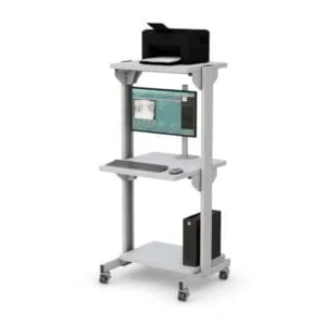 772822 mobile computer cart computer workstation utility shelving station