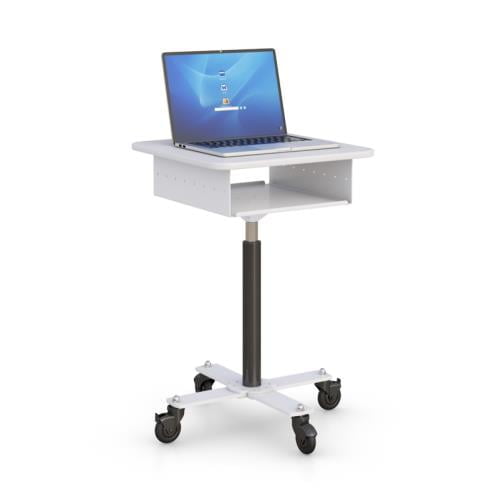 772832 height adjustable laptop computer stand with pneumatic height adjustment