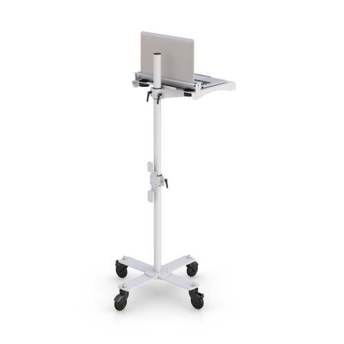 772833 computer cart with laptop shelf and conveniently small footprint