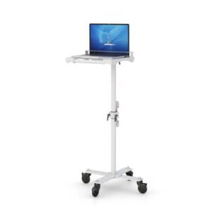 772833 mobile laptop cart with secure shelf and cable management