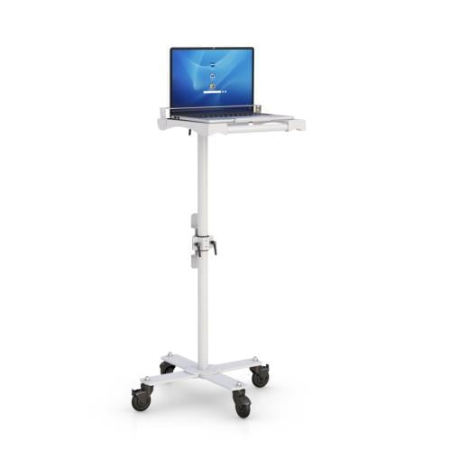 772833 mobile laptop cart with secure shelf and cable wrap