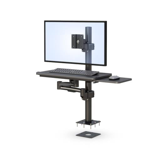 772907 computer monitor with keyboard arm stand desk mount