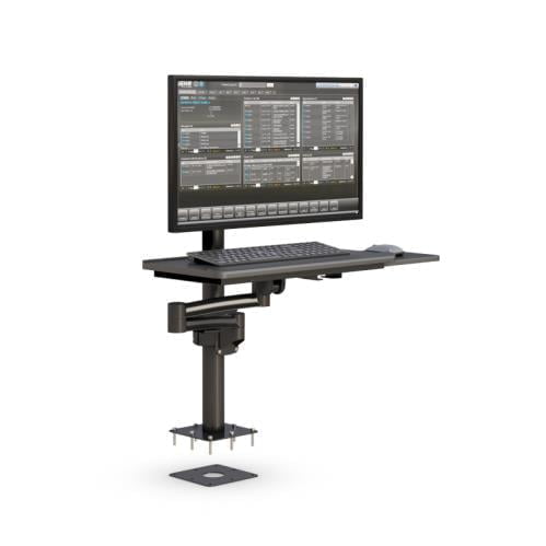 772907 computer monitor with keyboard tray arm stand
